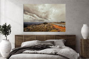 Oklahoma Stormy Landscape canvas print wall art Mt Scott