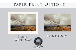 Oklahoma Stormy Landscape canvas print wall art Mt Scott