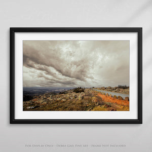 Oklahoma Stormy Landscape canvas print wall art Mt Scott