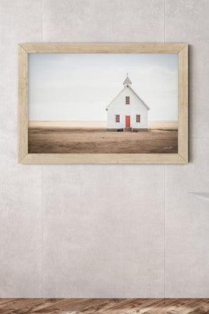 Old country church wall art – Kansas prairie fine art photography by Debra Gail Fine Art