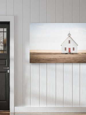 Old country church wall art – Kansas prairie fine art photography by Debra Gail Fine Art