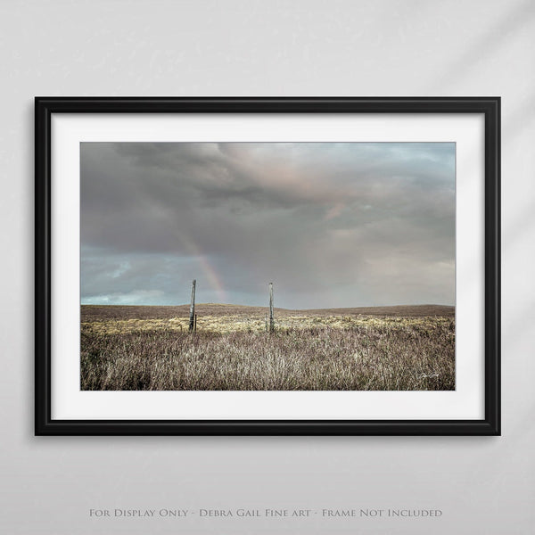 Debra Gail Fine Art PASTURE IN THE FLINT HILLS - RUSTIC FARMHOUSE DECOR