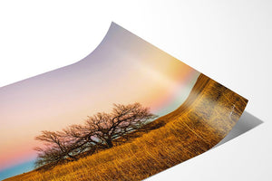 Kansas Flint Hills wall art – sunrise prairie landscape photography by Debra Gail Fine Art