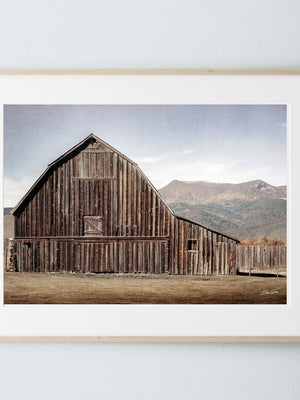 Old barn wall art canvas print – western decor by Debra Gail Fine Art