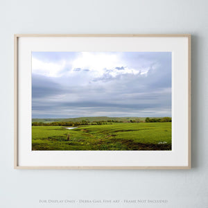 Debra Gail Fine Art Photo Print / 10x8 KANSAS LANDSCAPE ART - FLINT HILLS PRINT