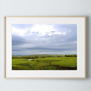 Kansas Flint Hills wall art – sunrise prairie landscape photography by Debra Gail Fine Art