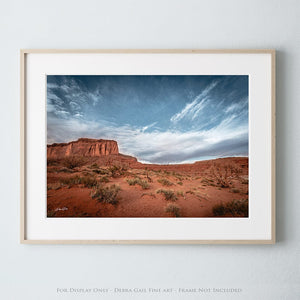 Southwest wall art – monument valley desert landscape photography print by Debra Gail Fine Art