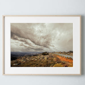 Oklahoma Stormy Landscape canvas print wall art Mt Scott