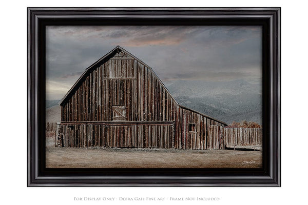 Debra Gail Fine Art Photo Print / 10x8 Rustic Barn at Dusk - Fine Art Photography Print