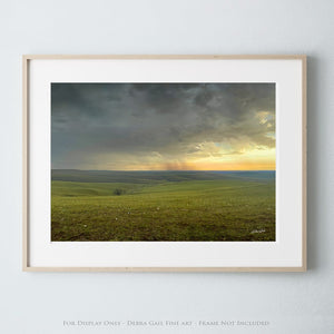 Debra Gail Fine Art Photo Print / 10x8 SPRING THUNDERSTORM IN THE FLINT HILLS