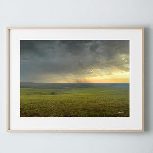 Kansas Flint Hills wall art – sunrise prairie landscape photography by Debra Gail Fine Art