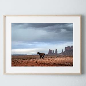Southwest wild horse decor canvas art – rustic Western decor