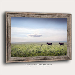 buffalo split panel triptych wall art – rustic Western canvas prints