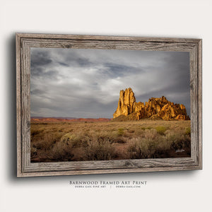 Debra Gail Fine Art Reclaimed Barnwood Framed Print / 10x8 Church Rock – Fine Art Landscape Photography Print or Canvas No. 0613