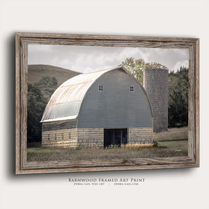 old barn wall art – rustic Kansas prairie farmhouse photography print by Debra Gail Fine Art