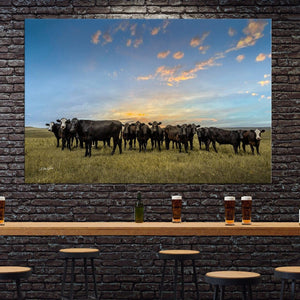 Angus cow canvas wall art – Western ranch fine art photography by Debra Gail Fine Art