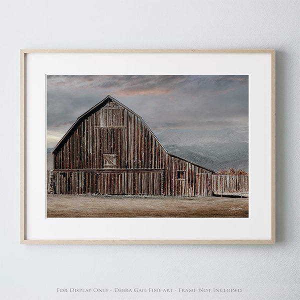 Debra Gail Fine Art Rustic Barn at Dusk - Fine Art Photography Print