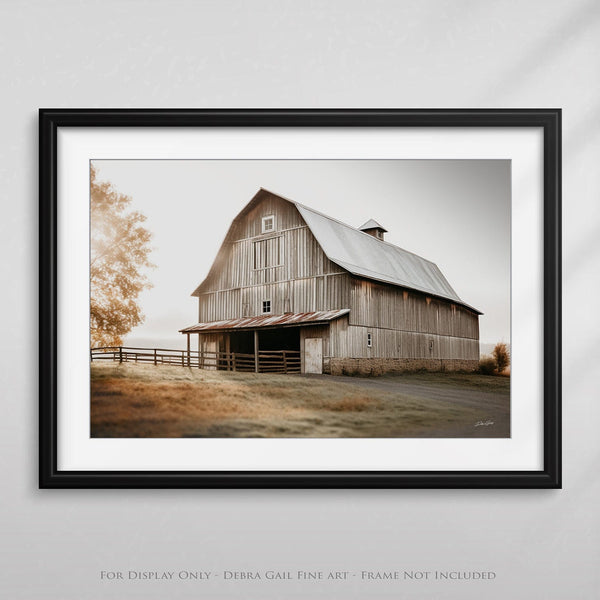 Debra Gail Fine Art RUSTIC BARN LANDSCAPE - FARMHOUSE DECOR