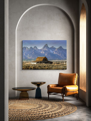Old barn wall art canvas print – farmhouse decor by Debra Gail Fine Art
