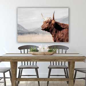 Debra Gail Fine Art SCOTTISH HIGHLAND COW WALL ART PRINT