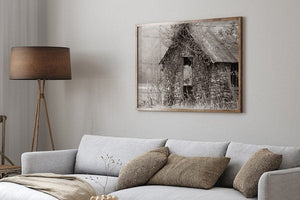 Old farmhouse wall art – rustic Kansas rural fine art photography by Debra Gail Fine Art