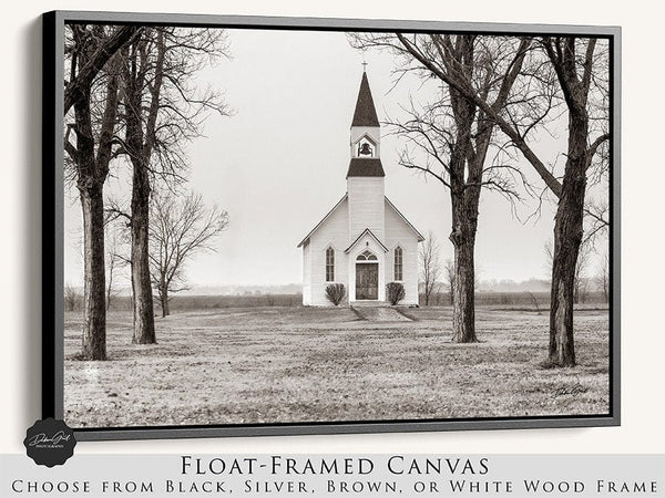 Debra Gail Fine Art SEPIA TONED KANSAS CHURCH - VINTAGE WALL ART PRINT