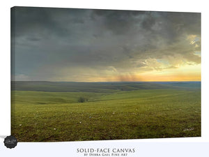 Kansas Flint Hills wall art – sunrise prairie landscape photography by Debra Gail Fine Art