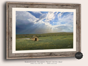 Farmhouse window wall art canvas print – rustic farmhouse architecture print by Debra Gail Fine Art