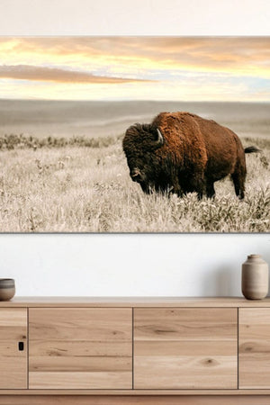 Buffalo wall art – Great Plains wildlife wall decor by Debra Gail Fine Art