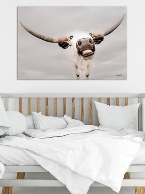 Texas Longhorn wall art – Western ranch photography print by Debra Gail Fine Art