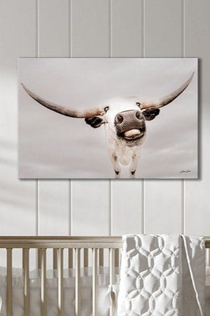 Texas Longhorn wall art – Western ranch photography print by Debra Gail Fine Art