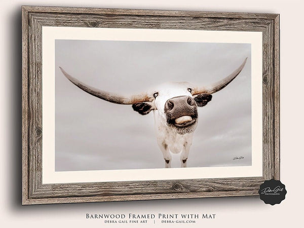 Debra Gail Fine Art Texas Longhorn Canvas Print - Farmhouse Nursery Art