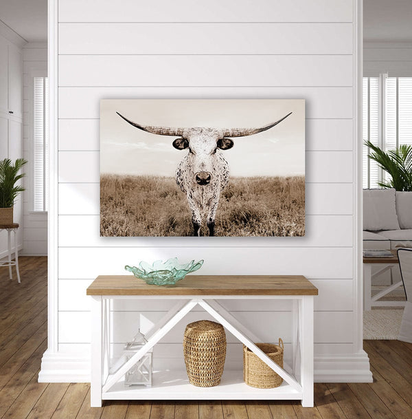 Debra Gail Fine Art Texas Longhorn Canvas Wall Art No. 0505S