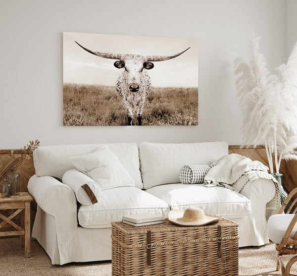 Debra Gail Fine Art Texas Longhorn Canvas Wall Art No. 0505S