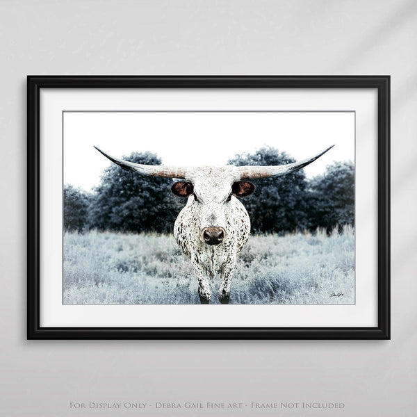 Debra Gail Fine Art Texas Longhorn - Large Western Canvas Wall Art