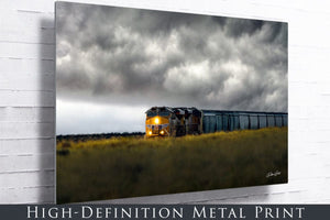 Railroad wall art – train track landscape photography by Debra Gail Fine Art