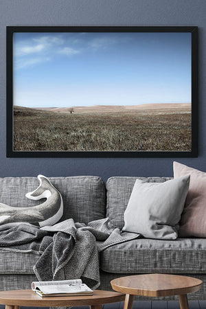 Flint Hills wall art – prairie tree landscape photography by Debra Gail Fine Art