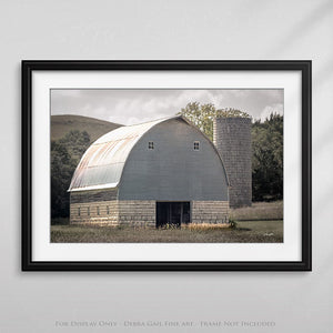 old barn wall art – rustic Kansas prairie farmhouse photography print by Debra Gail Fine Art