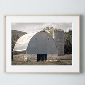 old barn wall art – rustic Kansas prairie farmhouse photography print by Debra Gail Fine Art