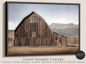 Old barn wall art canvas print – western decor by Debra Gail Fine Art