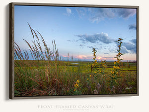 Kansas Flint Hills wall art – sunrise prairie landscape photography by Debra Gail Fine Art