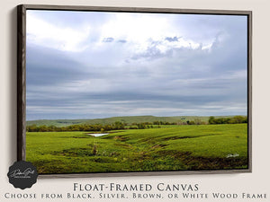 Kansas Flint Hills wall art – sunrise prairie landscape photography by Debra Gail Fine Art