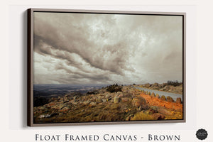 Oklahoma Stormy Landscape canvas print wall art Mt Scott