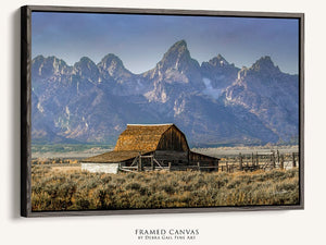 Old barn wall art canvas print – farmhouse decor by Debra Gail Fine Art