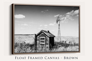 Windmill wall art – Great Plains landscape photography print by Debra Gail Fine Art