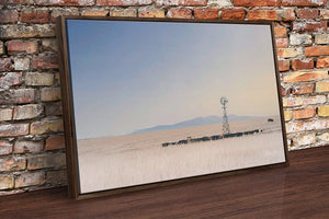 Windmill wall art – Great Plains landscape photography print by Debra Gail Fine Art