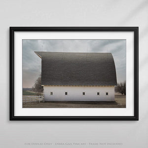 Rustic white barn wall art – Kansas prairie fine art photography by Debra Gail Fine Art