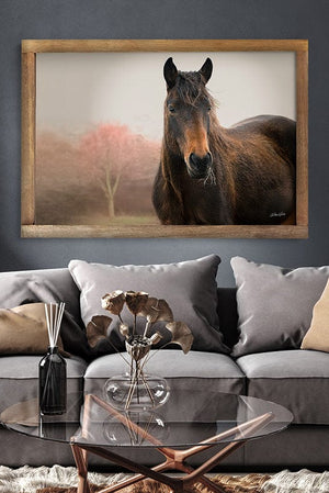 Wild Horse wall art – rustic Western fine art print by Debra Gail Fine Art