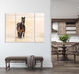 Horse Triptych oversized horse wall art extra large canvas set