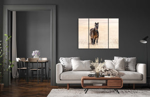 Horse Triptych oversized horse wall art extra large canvas set